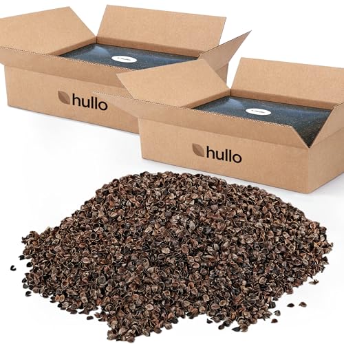 Hullo 20 lb Buckwheat Hulls for Pillows & Refill Pillow-Grade Fill Grown & Milled in USA