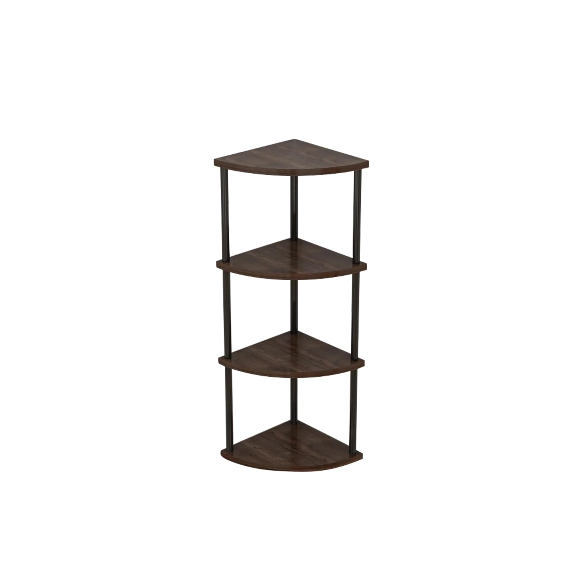 Coziena 4 Tier Corner Shelf，Corner Shelves，Shelf for Living Room Decor， Kitchen Shelves，Shelf Liners for Kitchen cabinets Non-Adhesive，Book Shelf