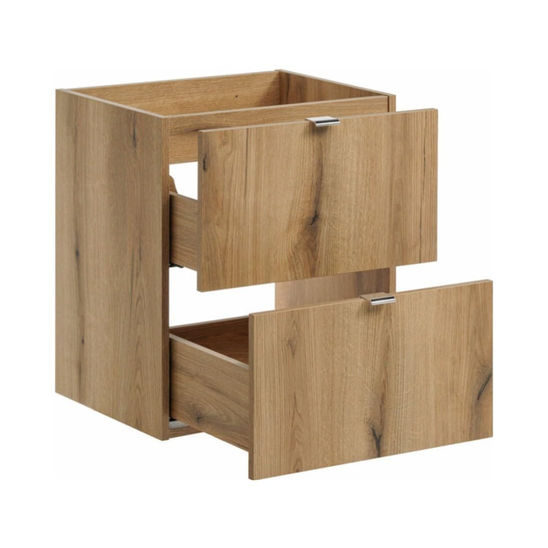 VANO - Juego colgante con diseño de roble (100 cm), diseño de lavabo y lavabos rectangulares