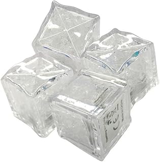 Eforcase Glowing Ice Cube Lamp Waterproof Cube Baby Bathroom Bath Toy, Luminous ice Cube Toy for Bar Club Party Wedding Decoration Luminous Toy
