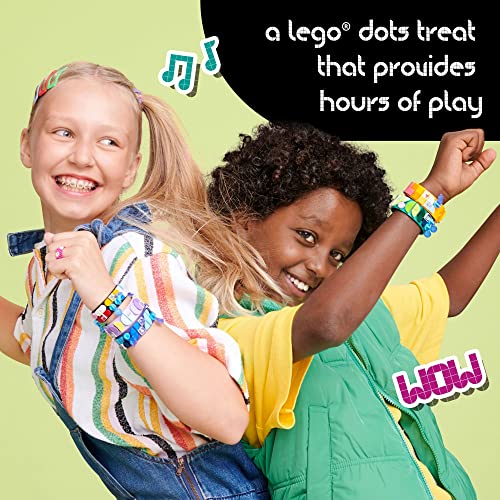 Image of LEGO 41807 Dots Bracelet Design Creative Set, 5-in-1 DIY Jewellery Craft Set with Mosaic Stones in Cosmic and Summer Colours for Friendship Bracelets and Accessories for Children