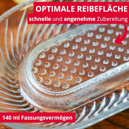 Westmark Apfelreibe, Fassungsvermögen: 140 ml, Glas, Transparent, 115222E1 – Ansicht 3