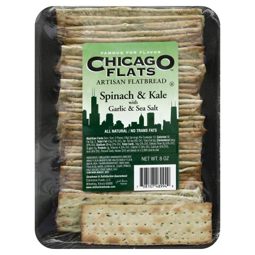 Chicago Flats Flatbread, Spinach and Kale, 8 Ounce