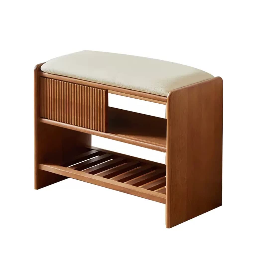 Aioneer Footstool For Front Door Entrance Solid Wood Shoe Changing Stool Shoe Rack Can Sit On The Shoe Stool Into The Door Stool Into The Home Shoe Cabinet Sitting Stool Outdoor -B-L