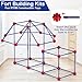 V-Opitos Fort Building Kits for Kids, 140 PCS STEM Construction Toys, Christmas, Birthday Gifts for 4, 5, 6, 7, 8, 9, 10, 11, 12 Years Old Boys & Girls, Indoor & Outdoor Play Tent Activity