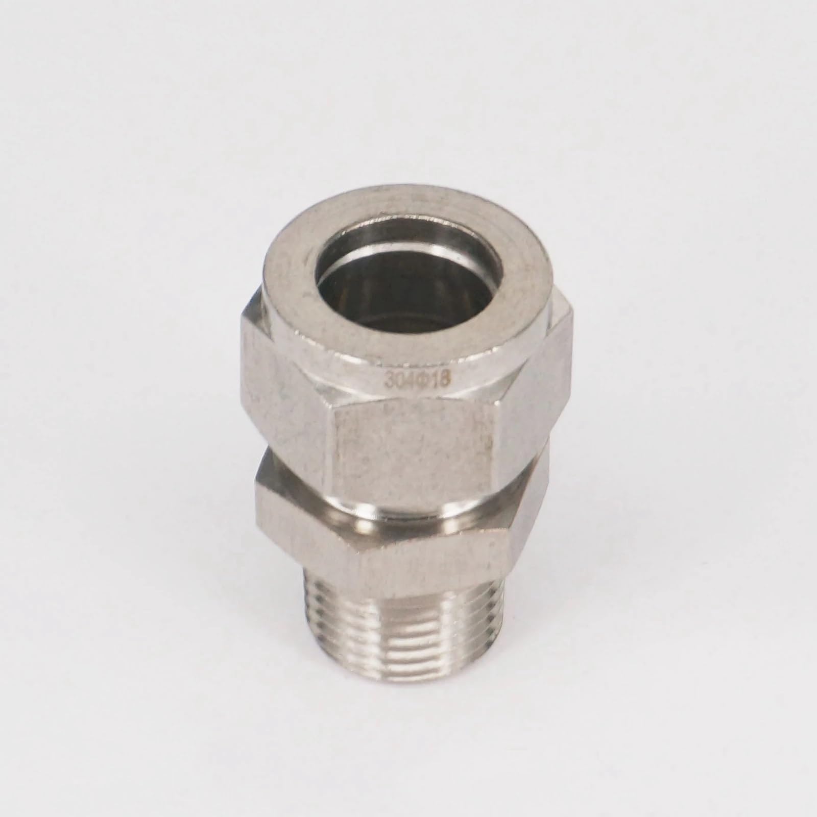 Raccord compression 18mm en acier inoxydable 304 durable avec filetage 1/2