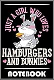  Notebook: Kids Hamburger Bunny Kawaii Anime Gift T-Shirt - 100 pages 6x9 inch by Chodulachuyen Eojcungduoc