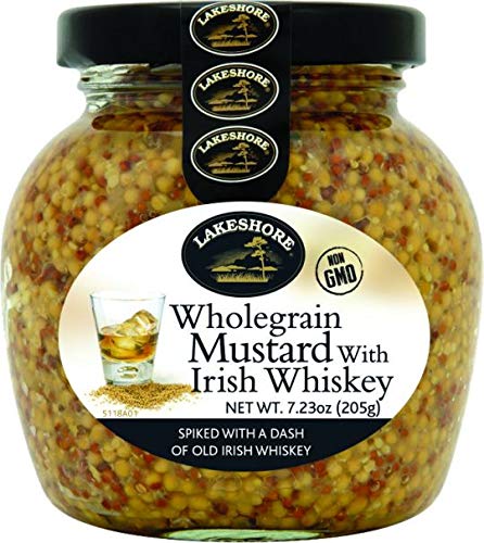 Lakeshore Irish Whiskey Mustard, 2 jar pack, 7.2oz each