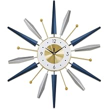 Metal Wall Clock Decorative Silent Clock Wall Clock Silent Non-Engraved Modern Decoration Clock Art Wall Clock Decorative Clock Living Room Bedroom Office Silent Clock