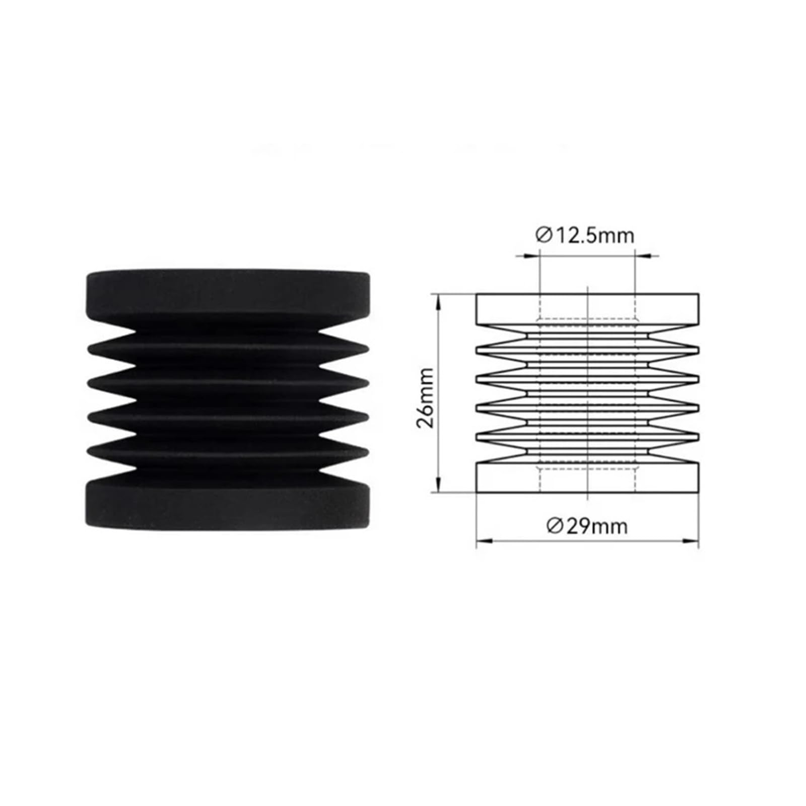 Compatibile con Bambu, piedini antivibranti P1P | P1P, Antivibrazione, Piedini(B)