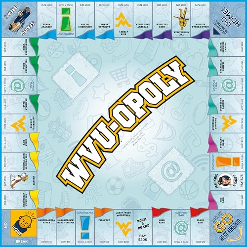 Late for the Sky West Virginia-opoly juego de mesa miniatura 2