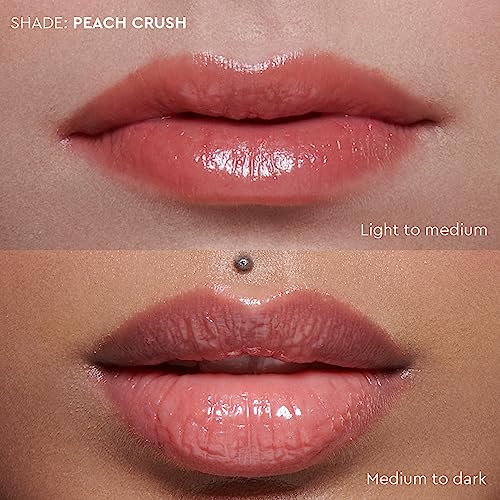Image of Kiro Hydra Bomb Plumping Lip Gloss - Peach Crush, 5g | Nourishing, Moisture-Locking Formula | Infused with Murumuru, Mango, Cupuacu, Cocoa & Shea Butters | Glossy Shine & Hydration (Pack of 2)