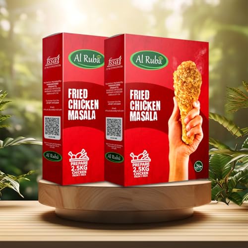 Image of AL Ruba Crispy Broasted Fried Chicken Masala To Prepare 2.5kg Chicken With Natural Herbs No Artificial Color (100g Pack of 2)