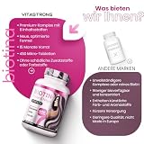 Biotin Hochdosiert Vitastrong mit Selen Zink, Keratin, Kupfer, Bambus, Vitamine für Haare, 450 Tabletten (15 Monate) Biotin Komplex Premium Ohne GVO, Bio Haare, Haut und Nägel mit Selen Hochdosiert