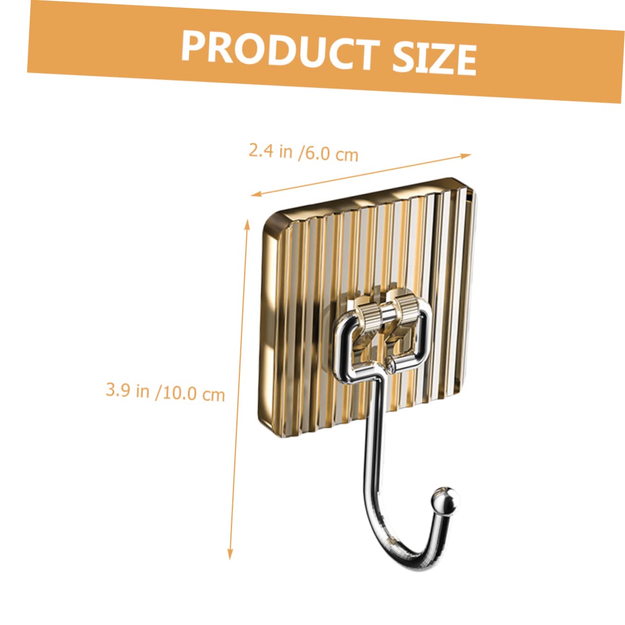 16piezas Gancho Adhesivo Inoxidable Para Pared Ganchos De Montaje Sin Taladro Para Baño Cocina y Decoración Del