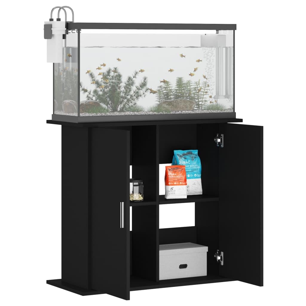 TRAGLO Aquariumstandaard Van Massief Hout, 2 Laags Met Opbergplank Terrariumtafel Voor Woonkamer En Kantoor Draagvermogen 600 Kg 60x40x70cm 3617999253