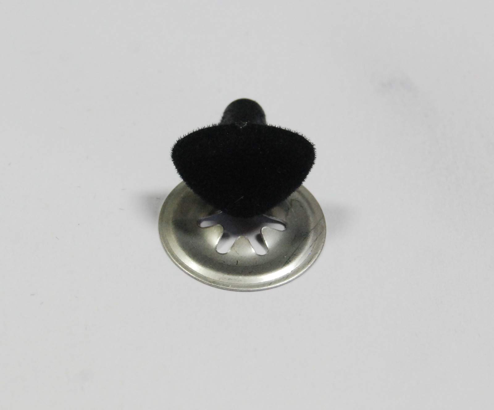 celloexpress FLOCK Black Cat/Triangle Nose 24mm Metal Backs - Teddy Bear & Soft Toy Making Detailed Nose - Pack of 1