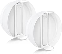 2 Pcs Replacement Tumbler Lid for Stanley 40 oz Cup, Dustproof Spill Proof Splash Resistant Tumbler Covers for Stanley and More Coffee Mugs (White)