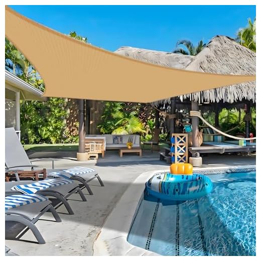 Best deal on sun umbrella and beach chairs COOLBOYS Sun Shade Sail Canopy