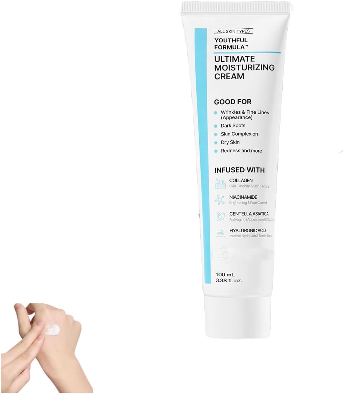 Glowage Repair Moisturizer Cream VIMVY, 2025 New Glow Age Repair Long-lasting Moisturizing Cream, Keep Skin Smooth, All Skin Types for Remove Dry (1PC)