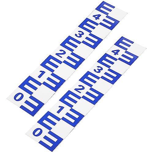 GALPADA Water Level Gauge Sticker 2 Pack for Outdoor Water Large Scale Reflective Design Sun and Heat Resistant for Pool/Aquarium Use