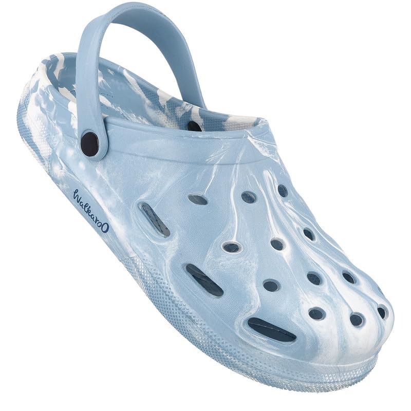 WALKAROO Clogs for Mens -Trendy|Lightweight and Comfortable |Stylish Slip-on Design|WC4837 White Aqua (B0DCNRRRZD) Amazon Price History, Amazon Price Tracker