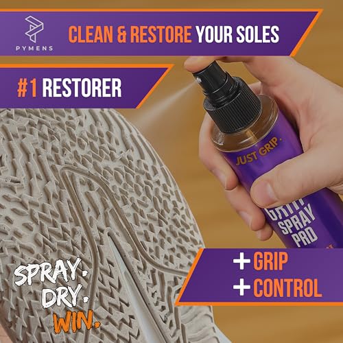 PYMENS Grip Spray Pro 4oz – #1 Grip Spray for Basketball Shoes + Microfiber Towel – Basketball Grip Spray | Anti-Slip Shoe Grip Spray for Indoor & Outdoor Courts — view 3