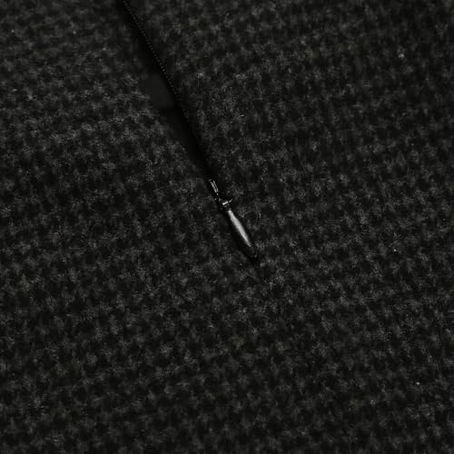 Image of IDEALSANXUN Women's Fall Winter High Waisted Wool Plaid A-line Long Skirt