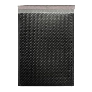 KeePack Schwarze Luftpolster-Versandtaschen, 40 Stück