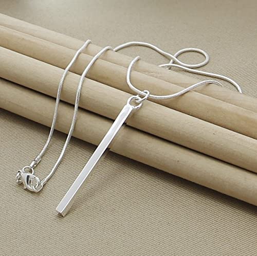LNNSHX Collares de Plata de Ley, Collar de Plata 925, Colgante de Estrella de Moda, Collar de corazón con Cruz Redonda, Accesorios de joyería para Mujer, Regalo(8)