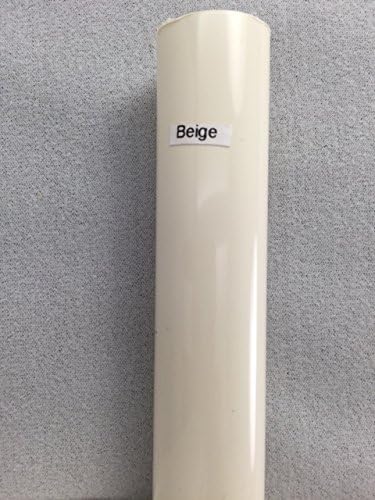 Jenacor Plastic Shower Rod Cover | 1 inch x 58 inches | Beige