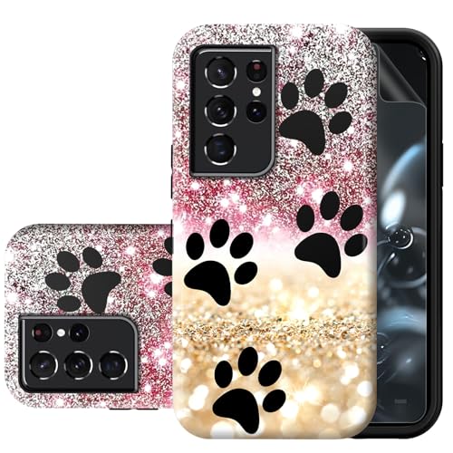 Coque Samsung S21 Ultra fine et robuste double couche avec motif