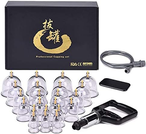 Miniatura 1 de Juego de ventosas chinas juego profesional de terapia de ventosas de acupoint juego de ventosas de hijama con succión con bomba magnética al vacío