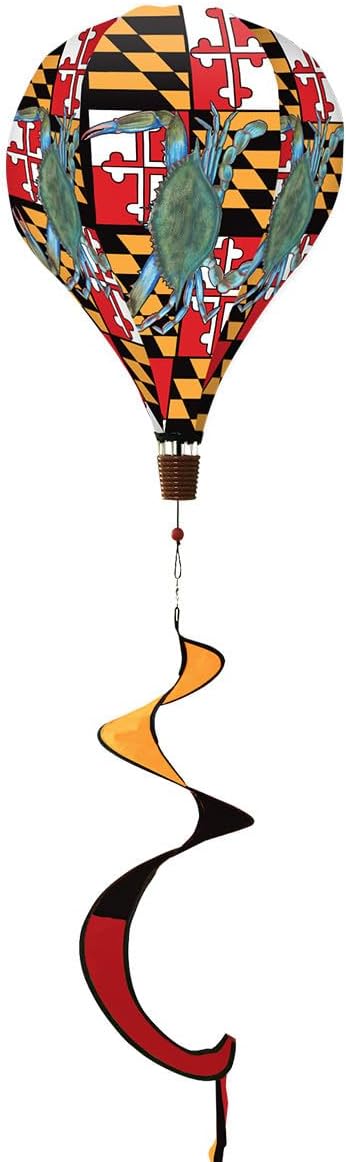 Briarwood Lane Maryland Crabs Summer Hot Air Balloon Spinner