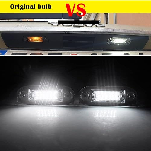 Miniatura 5 de 2 unids Canbus LED placa luz para Volvo S80 XC90 S40 V60 XC60 S60 C70 V50 XC70 V70 blanco coche estilo número lámpara 12 V