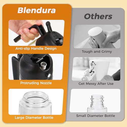 Spruzzino Olio per Friggitrice aria, 2 in 1 Spruzzatore Olio Spray 470 ml Nebulizzatore Oliera Spray, Spray per Olio da Cucina per Cucinare, Cuocere, Grigliare, Insalata - immagine 4