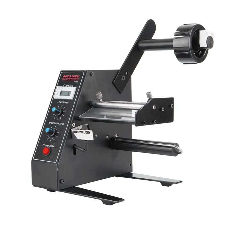 Automatic Label Dispenser Label Separator with Photosensor Automatic Counting 0-999999 for Label Length: 3-150mm Width: 4-140mm