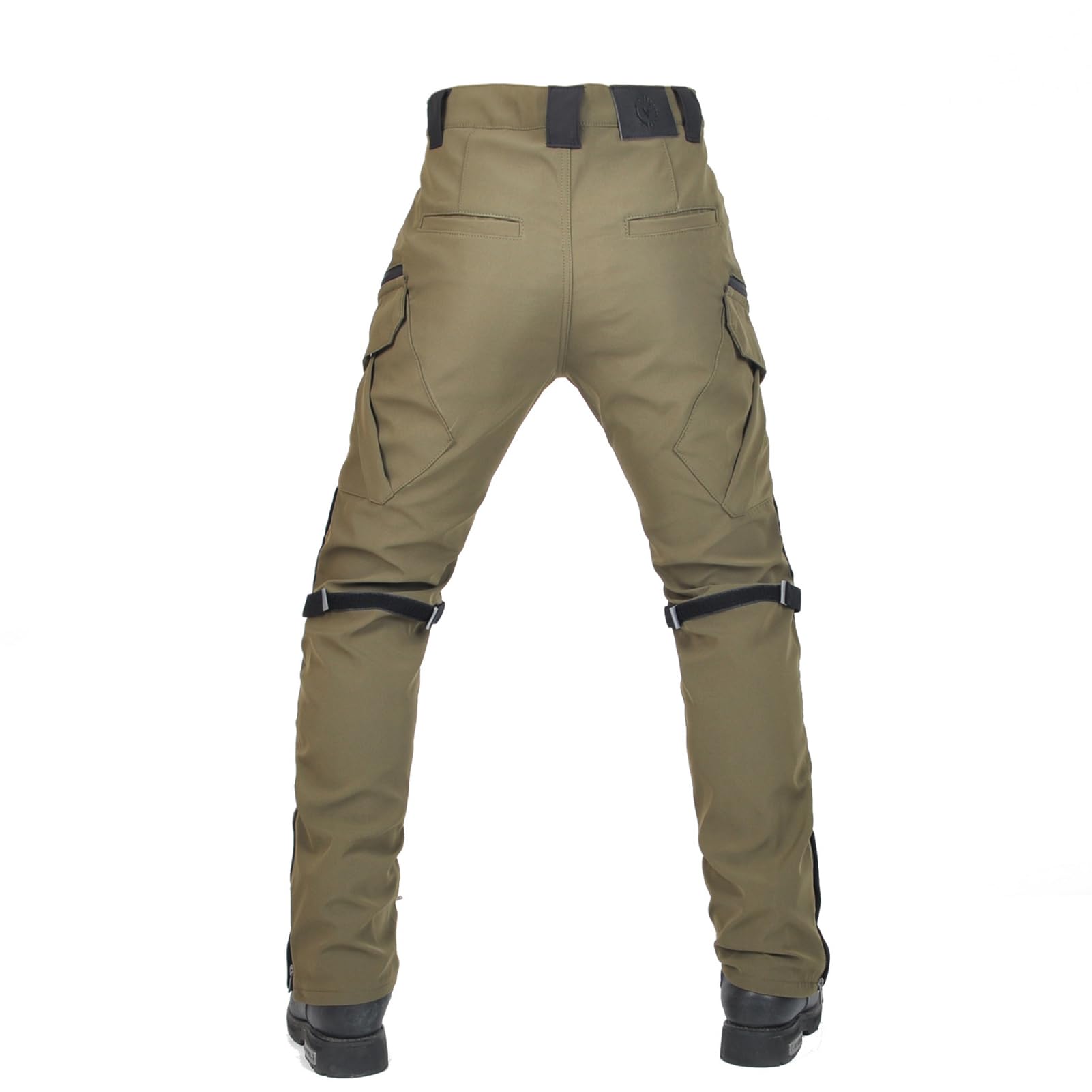 Pantaloni Moto Uomo Cargo con Protezioni Ginocchia Removibili, Traspiranti con Tasche Multifunzione, Idrorepellenti per Città, Touring e Uso Quotidiano