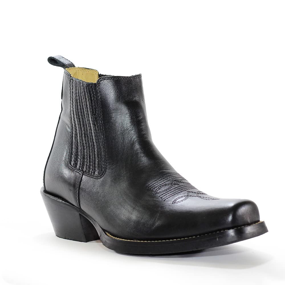 Taben Western Brunello's Chelsea Western Boot in Black