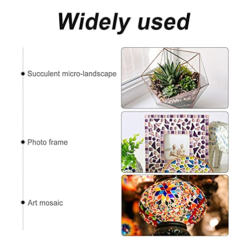 Artibetter Mosaikfliesen Keramik Unregelmäßig Mosaikstein Bunt Mosaikstücke für DIY Basteln Wand Blumentopf Vasen Bilderrahmen Spiegel Deko 200g Grün