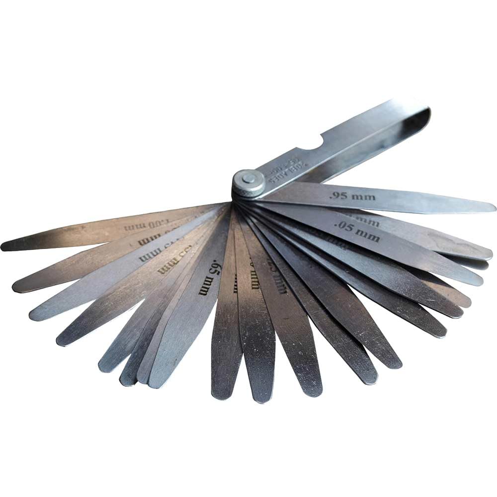 Faithfull Multi-Colour Faiaufeeler Metric Feeler Gauge - 20 Blade 0.05-1.00Mm