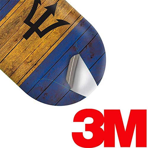 Skinit Decal Audio Skin Compatible with Galaxy Buds+ - Officially Licensed Skinit Originally Designed Barbados Flag Dark Wood Design