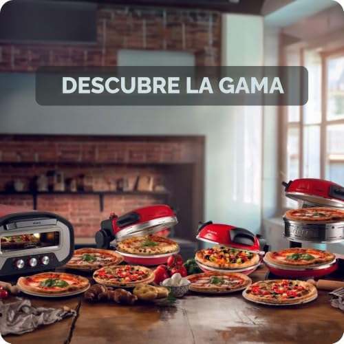 Miniatura 6 de Ariete 3901 Da Gennaro, Horno Para Pizza, 2200 W, Temperatura 430 C, 2 Minutos De Cocción, Piedra Refractaria, Rojo