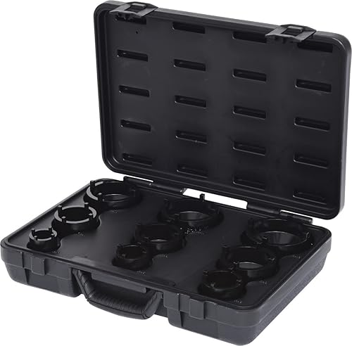 Miniatura 1 de KS TOOLS Juego de enchufes para tuercas KM ranuras, pernos exteriores, 9 piezas