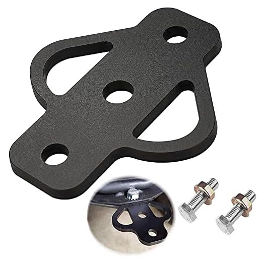 yanyuan Heavy Duty High Strength Steel 3-Way Hitch with Bolt, ATV Hitch Fit, Trailer Hitch, for Golf Carts, Garden Tractors, ATV Lawn Mowers, Chains, Tow Straps