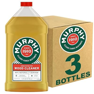 Murphy's Oil Soap Wood Cleaner and Polish for Wood Floors and Furniture, Original - 32 fluid ounce (3 Pack)