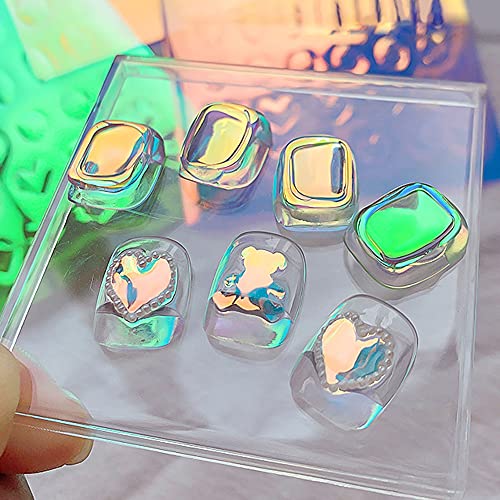 Dornail 11 Sheets Aurora Nail Foil Broken Glass Paper Nail Film Holographic Nail Stickers Laser Nail Decals Diy Nail Art Decoration For Women Girls #TOP2