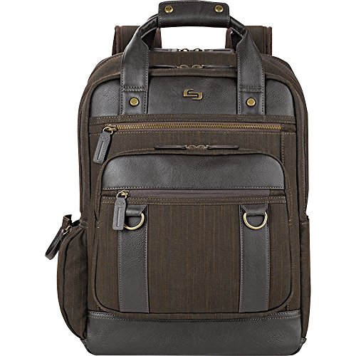 Solo New York Crosby 15.6 Inch Backpack with Padded Compartment, Brown