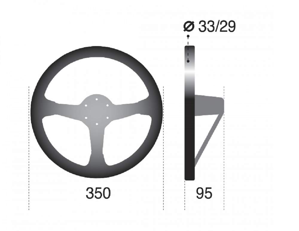 Sparco 015R325CSN Suede Steering Wheel
