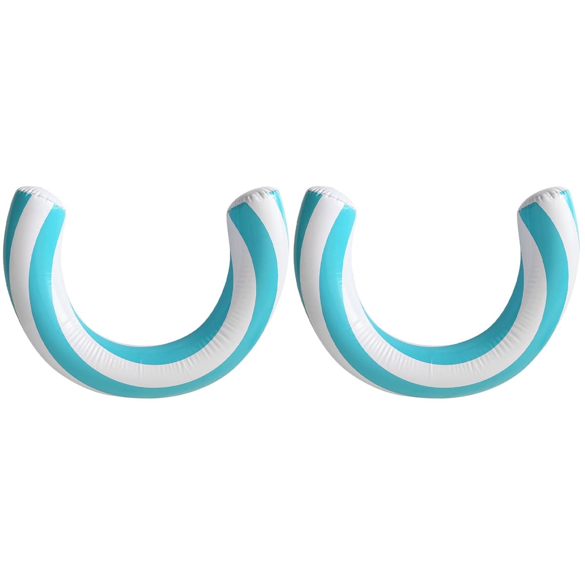 UKCOCO Inflatable Pool Noodles: 2pcs Pool Noodles Jumbo Floats Noodle Sticks, Blow up Striped Float for Swimming Pools Beach 30 Inch